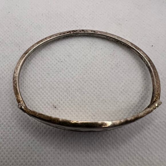 Alpaca Mexico Sterling? Abalone Vintage Bracelet - Picture 3 of 8